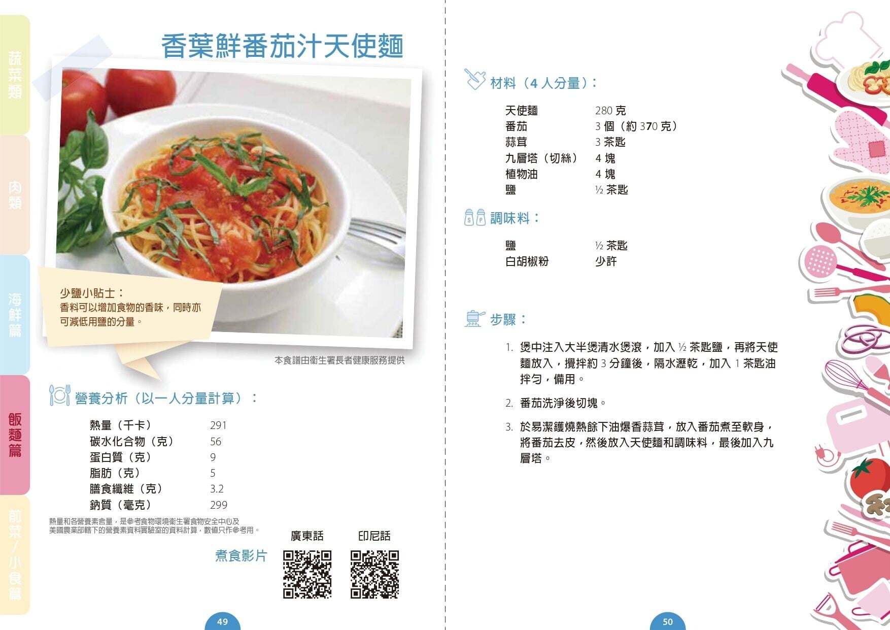 香葉鮮番茄汁天使麵食譜