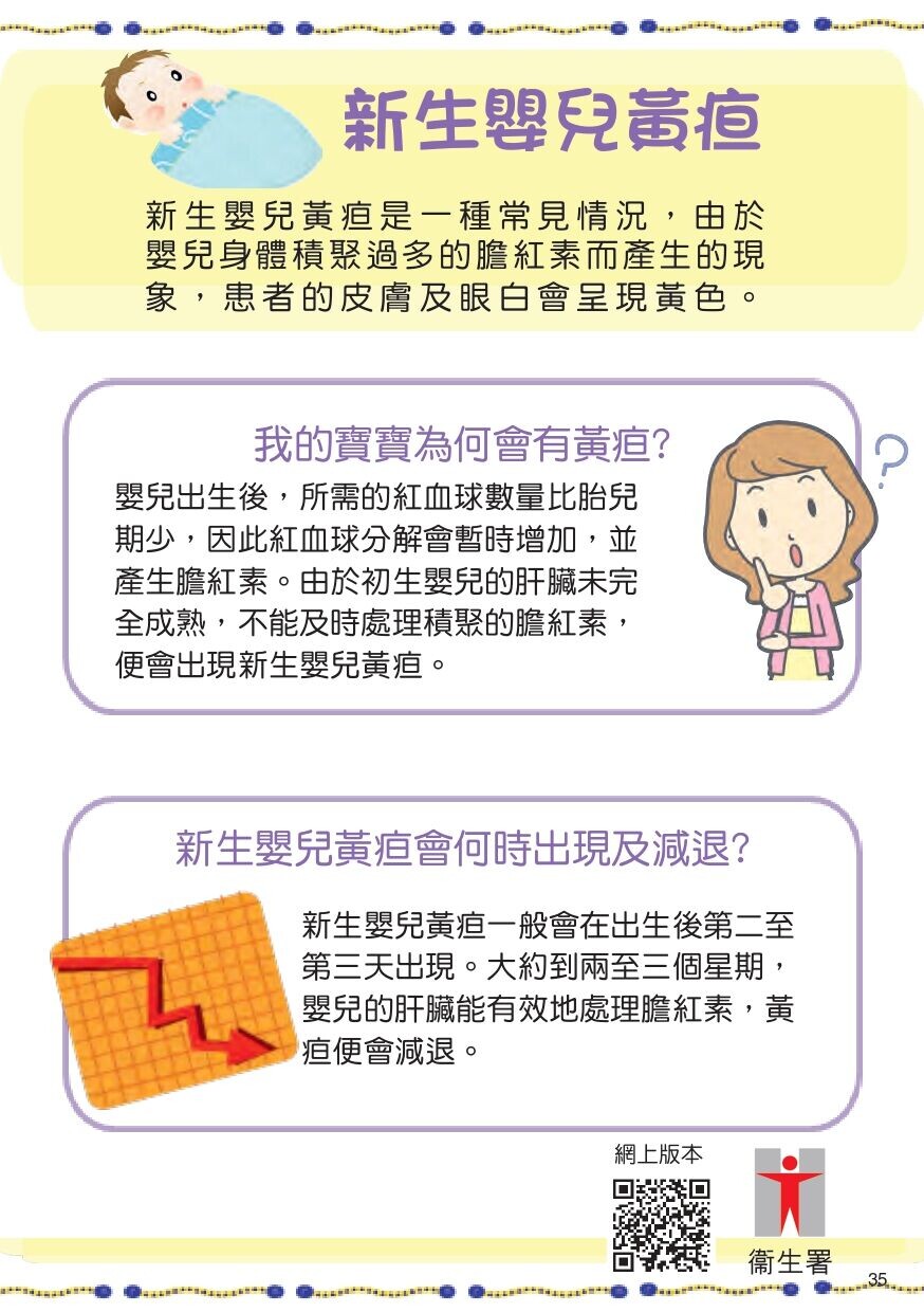 新生嬰兒為何會有黃疸?（衛生署）