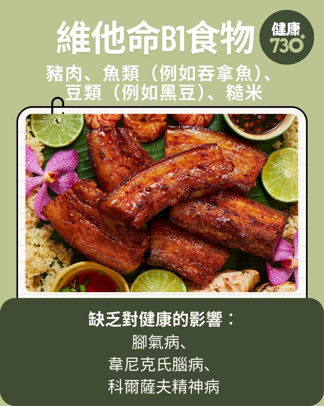 維他命B1食物（am730製圖）