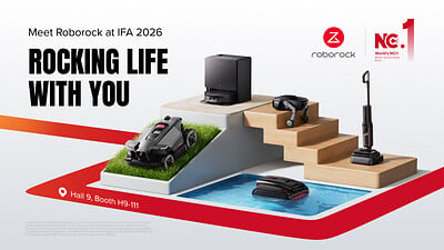 IFA 2026：石頭科技展示覆蓋客廳至泳池的全場景生態 重新定義以人為本的清潔