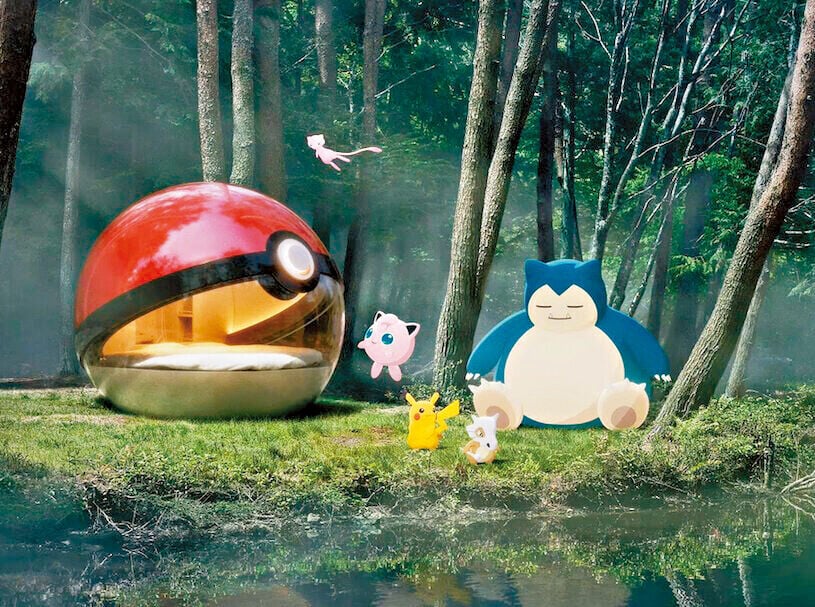 Poké Ball化身睡眠艙。