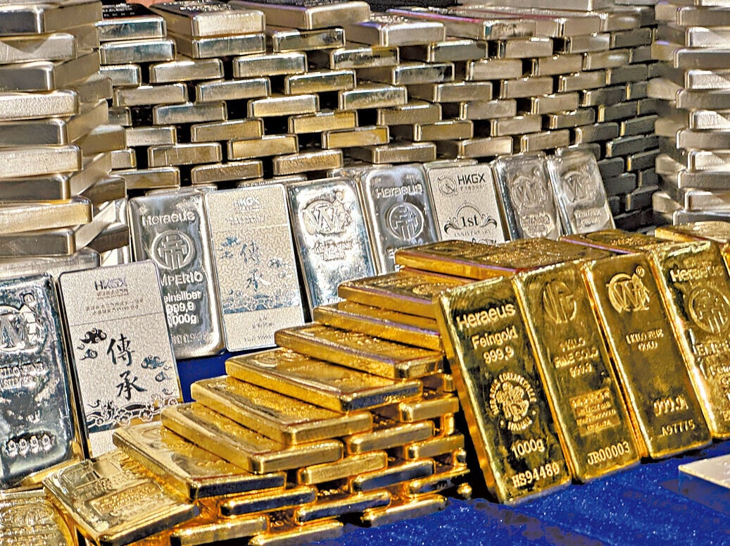 今年首7個月，香港從俄羅斯進口黃金接近100噸，創歷史新高。(中通社)