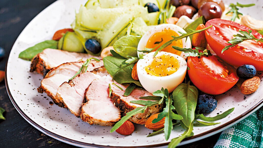 Health 3col keto diet food