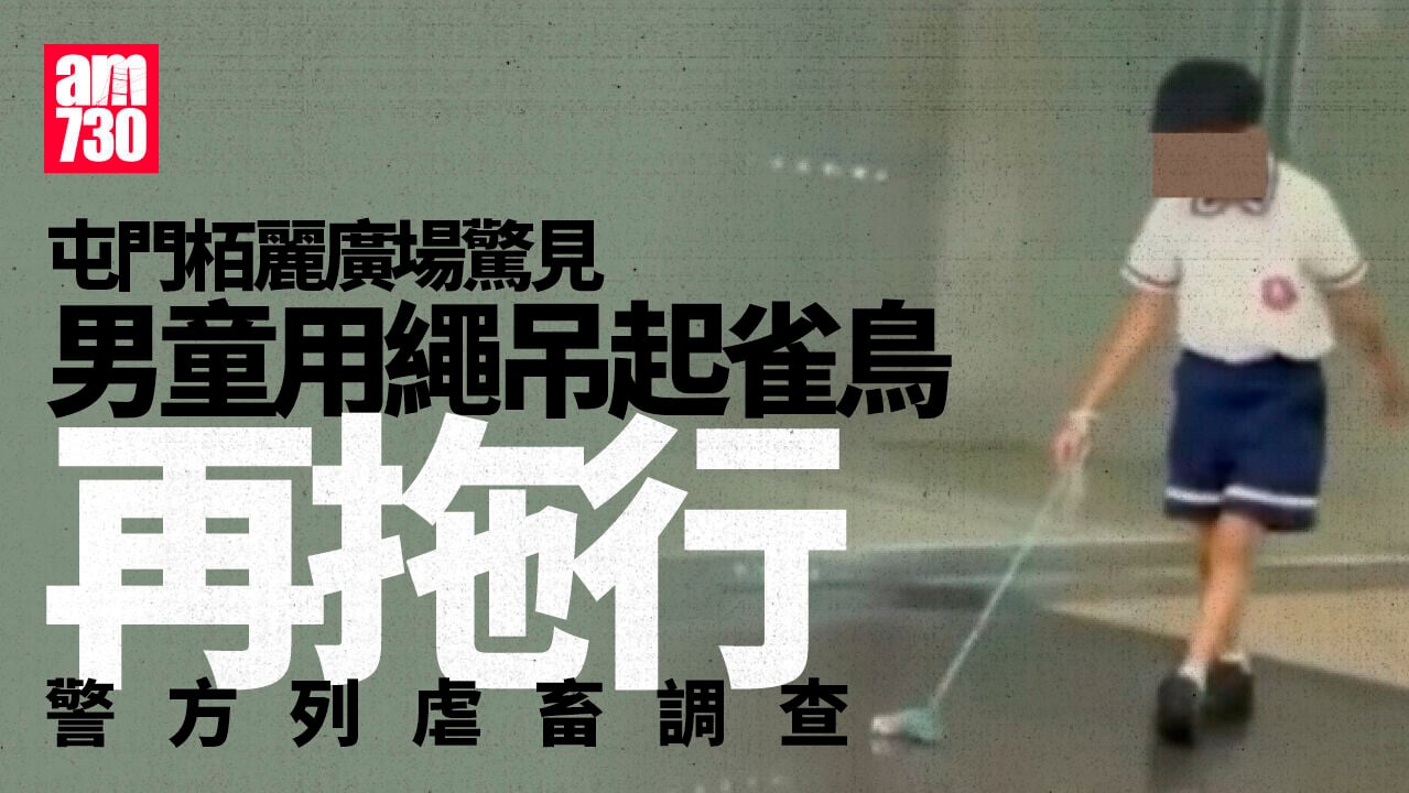 男童用繩吊起雀鳥再拖行　警方列虐畜調查