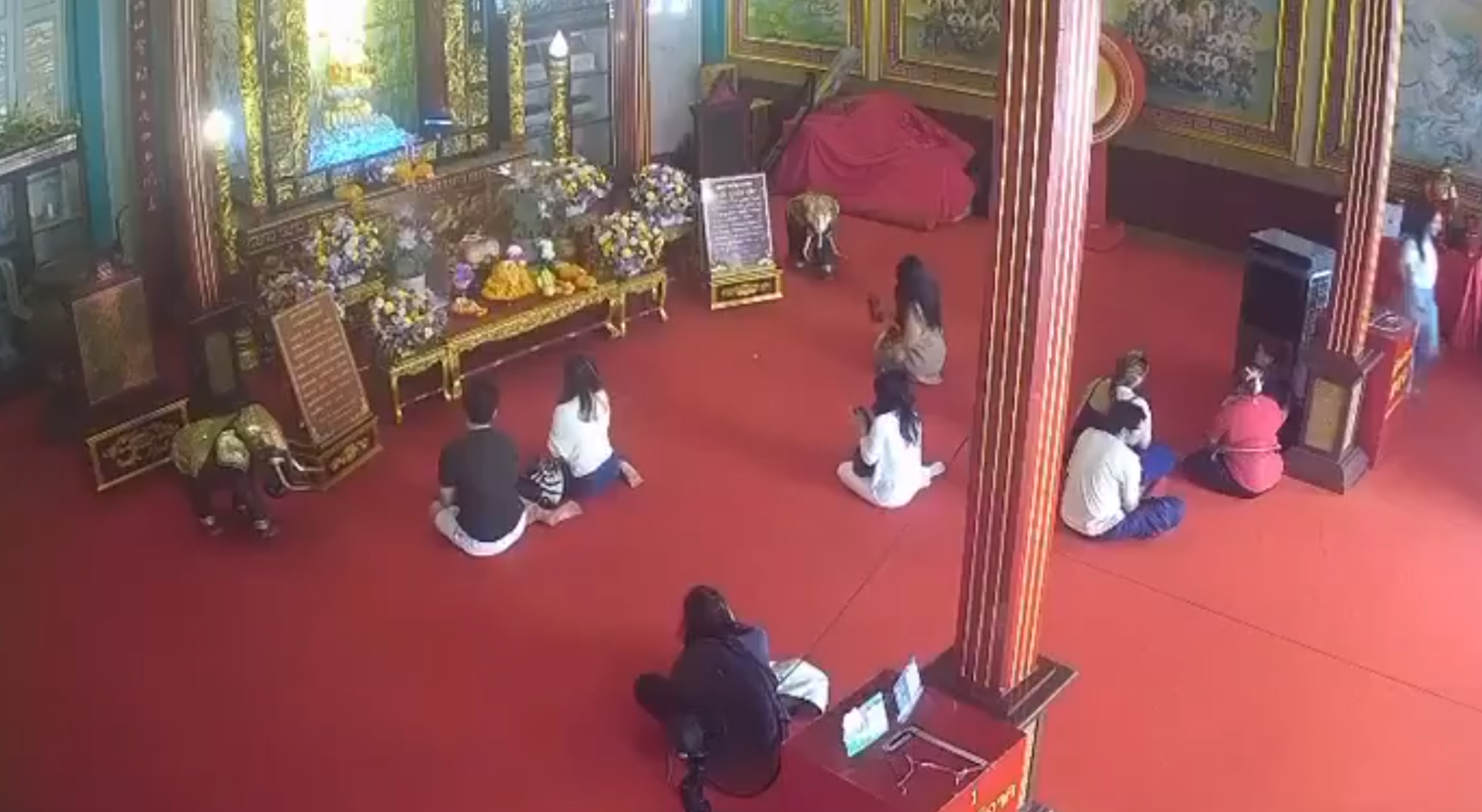 泰國曼谷著名的唐人街耀華力路天華基金會觀音廟發生嚴重交通意外。一名78歲老翁駕駛電動車前往觀音廟準備參拜時,疑突感不適頭暈,誤將油門當煞車踩,電動車高速衝入廟內,當時有多名善信跪拜。(x)