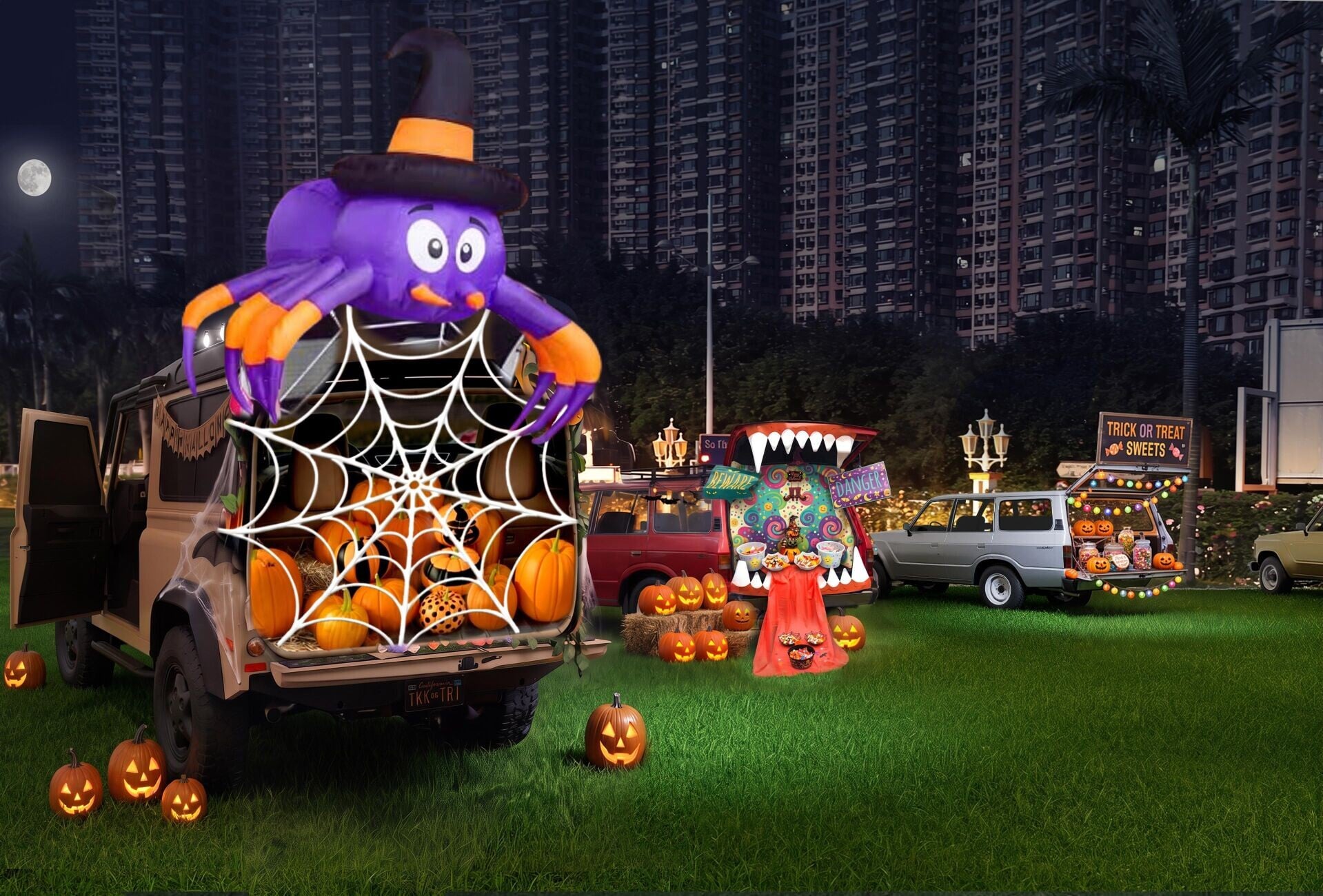 「Truck or Treat 搞鬼糖果車隊」:多部經典越野車換上萬聖節佈置 變身搞鬼糖果車隊基地4