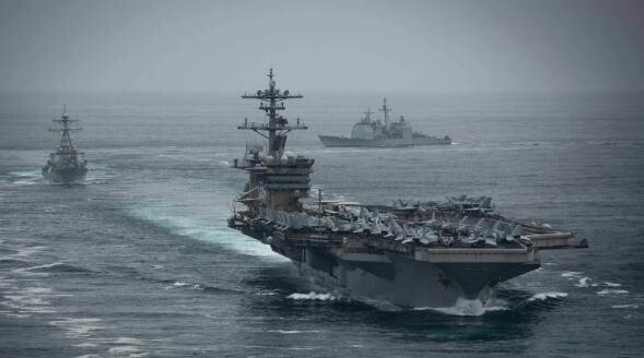 「羅斯福號」航空母艦打擊群。（圖／美國海軍網站）