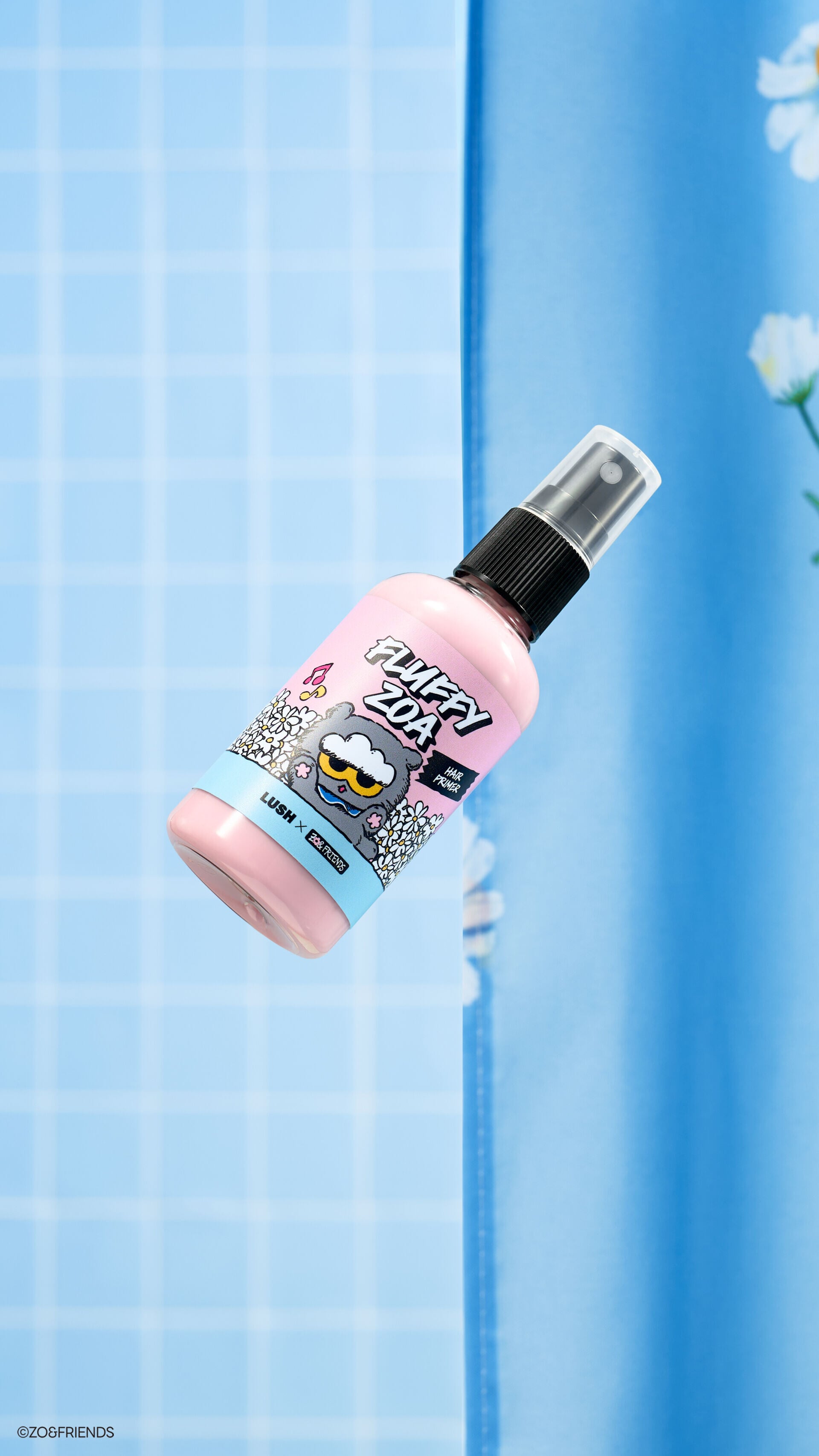LUSH LUSHxZONFRIENDS Fluffy Zoa Hair Primer Hero Shot 2