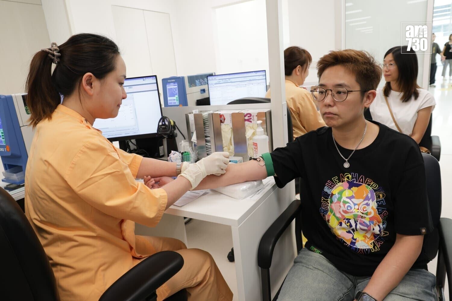 抽血服務將於本月下旬投入服務。(吳康琦攝)