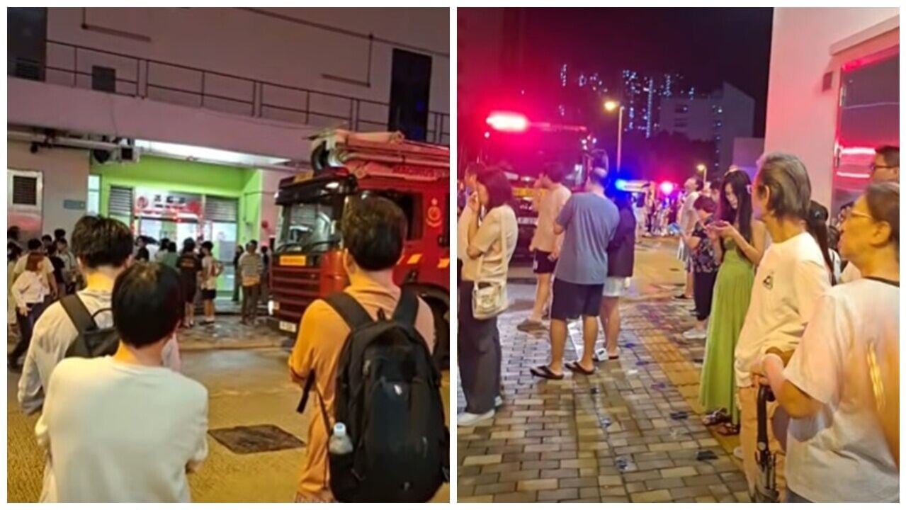 粉嶺暉明邨單位床褥起火，200居民疏散無人傷。(FB/ Ruth Ruth ZRuth)