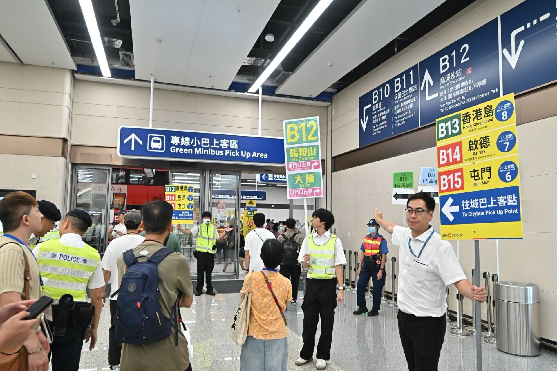 皇崗口岸開通在即,運輸署表示交通交匯處資訊已準備就緒。(運輸署 Agent T)
