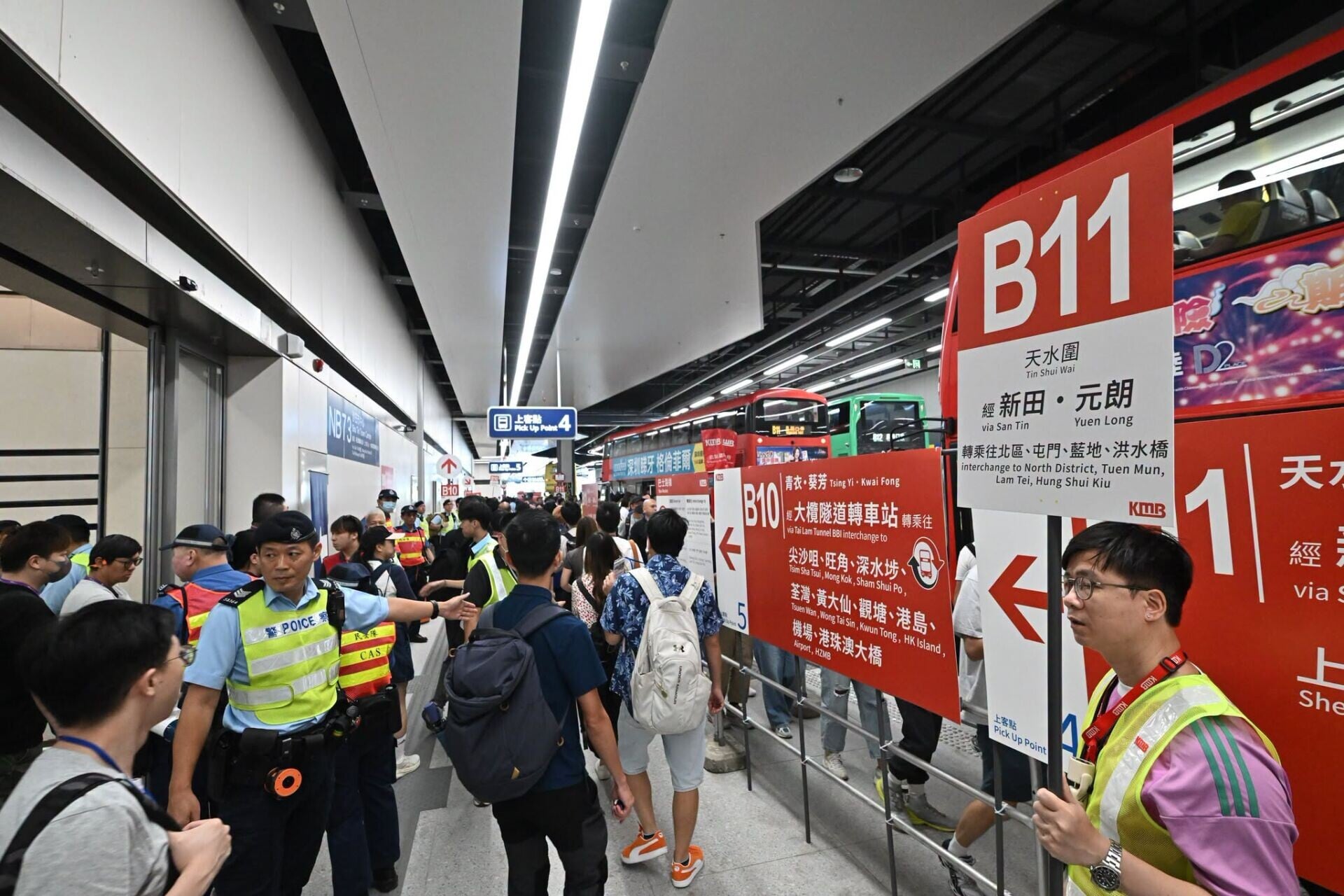 皇崗口岸開通在即,運輸署表示交通交匯處資訊已準備就緒。(運輸署 Agent T)