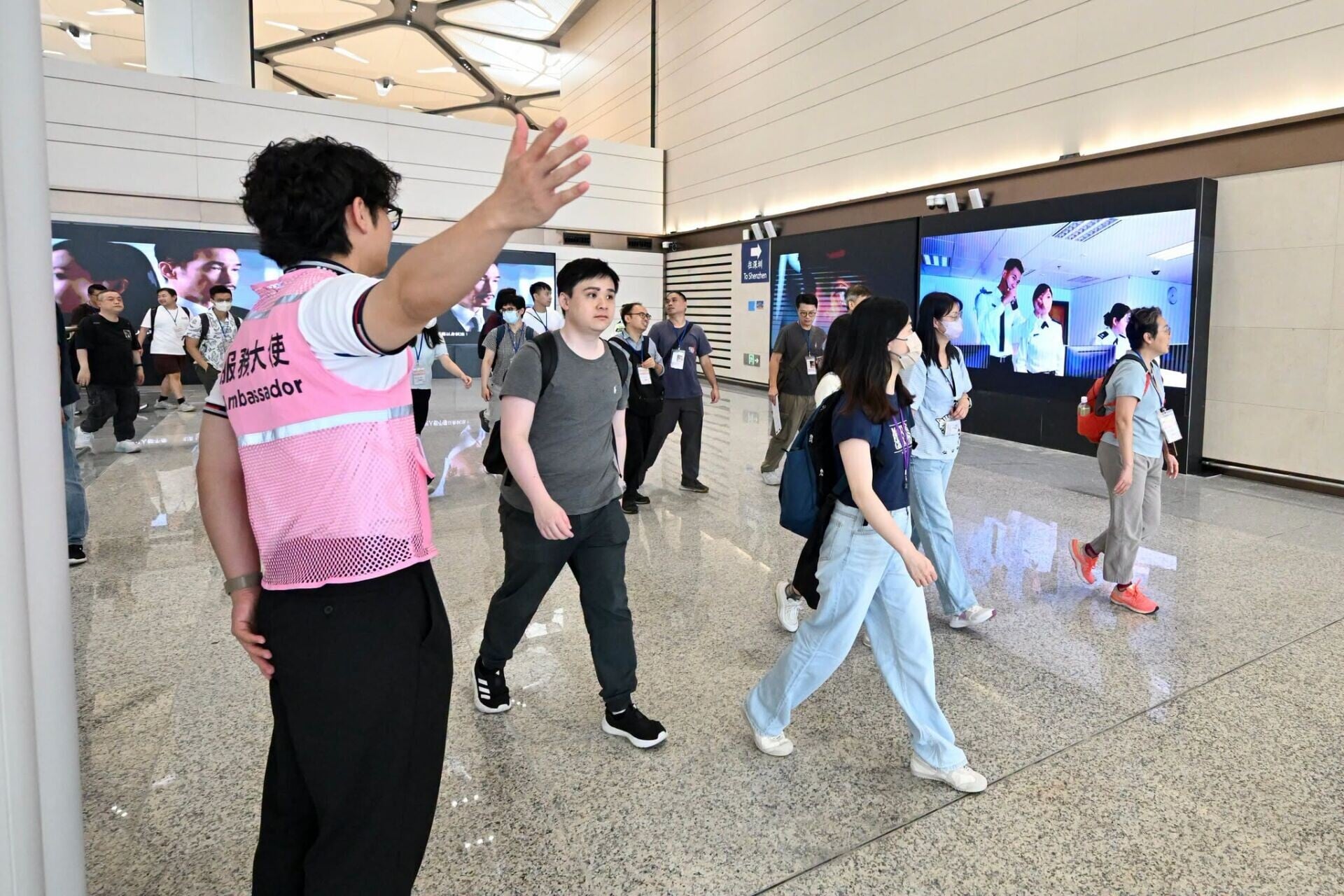 皇崗口岸開通在即,運輸署表示交通交匯處資訊已準備就緒。(運輸署 Agent T)