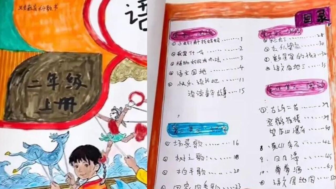神童浸濕課本後花3日手繪「神還原」 父親稱讚：高手