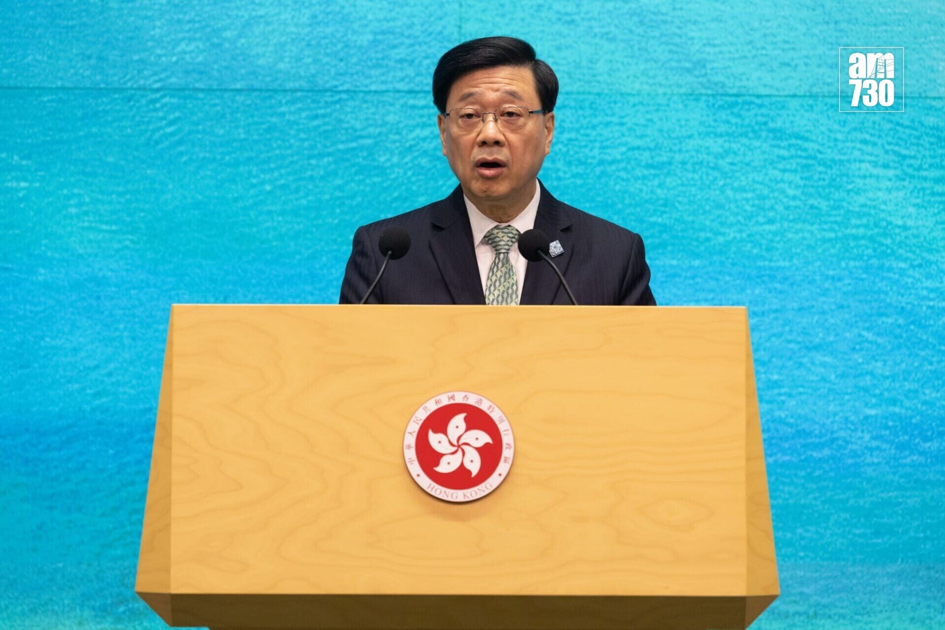 行政長官李家超在行政會議前會見傳媒(蘇文傑攝)