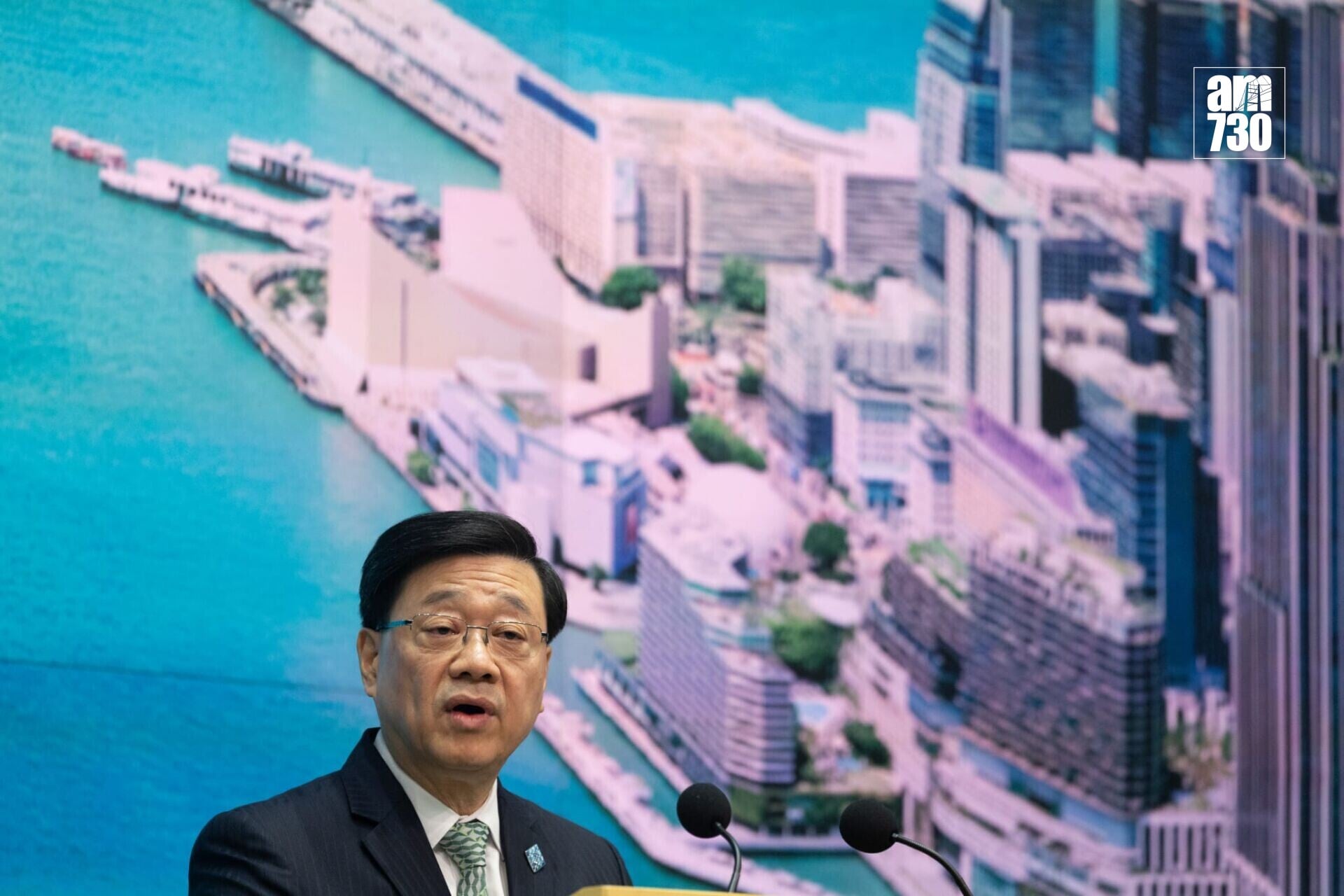行政長官李家超在行政會議前會見傳媒(蘇文傑攝)