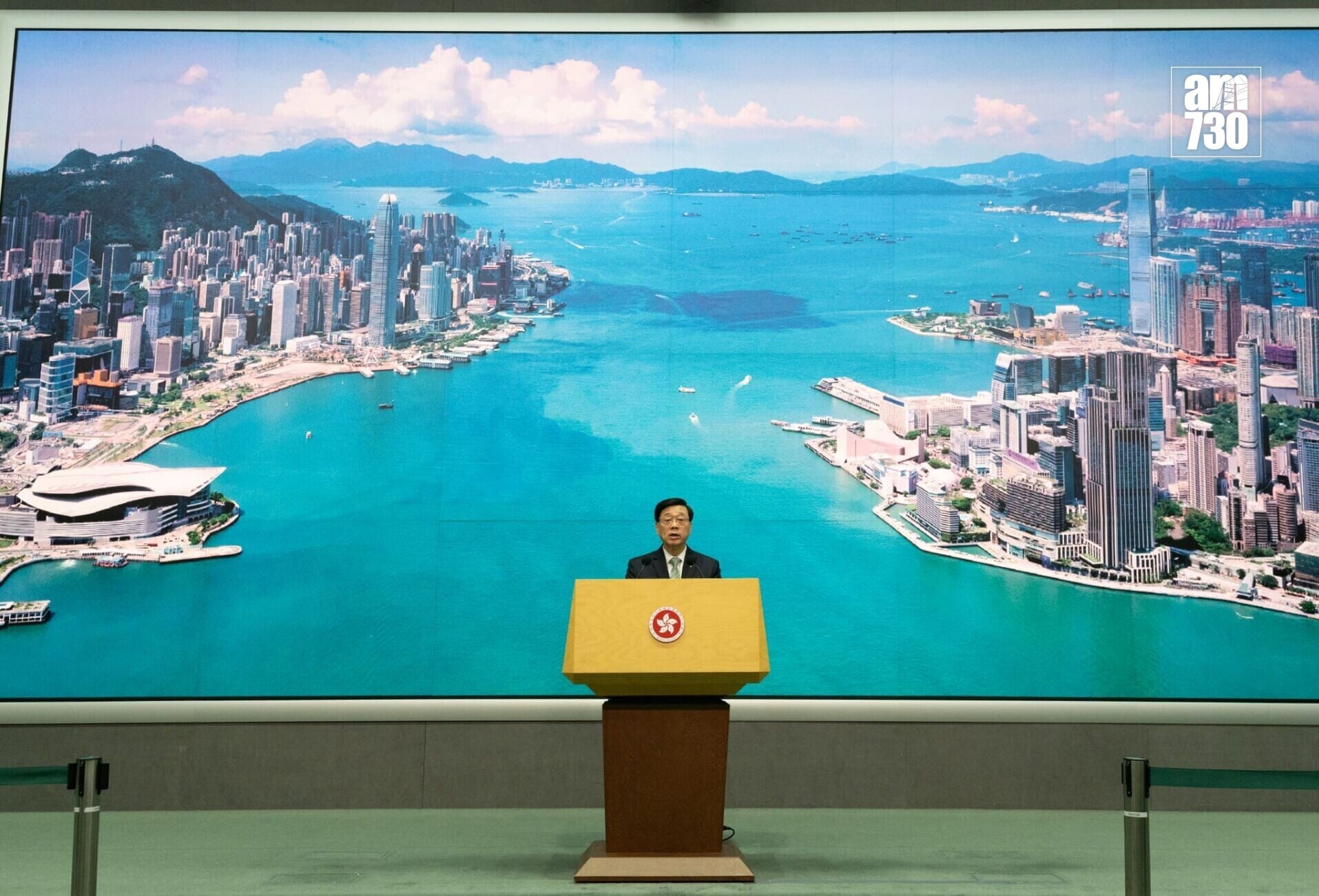 行政長官李家超在行政會議前會見傳媒(蘇文傑攝)