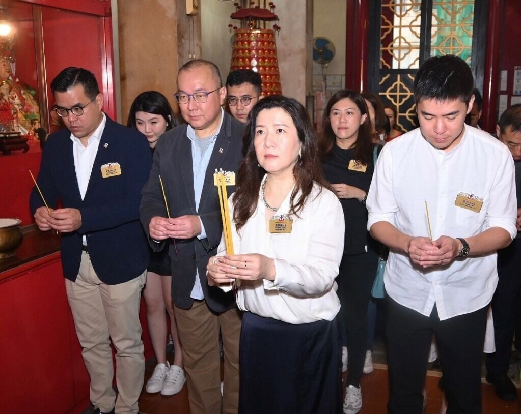 每年清明節,東華三院董事局都會前往廣福祠參拜。(圖片來源:東華三院)