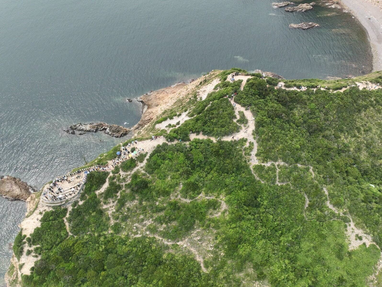 西貢萬宜水庫東壩破邊洲段自9月實施預約制後,迎來首個國慶黃金周(漁護署fb)