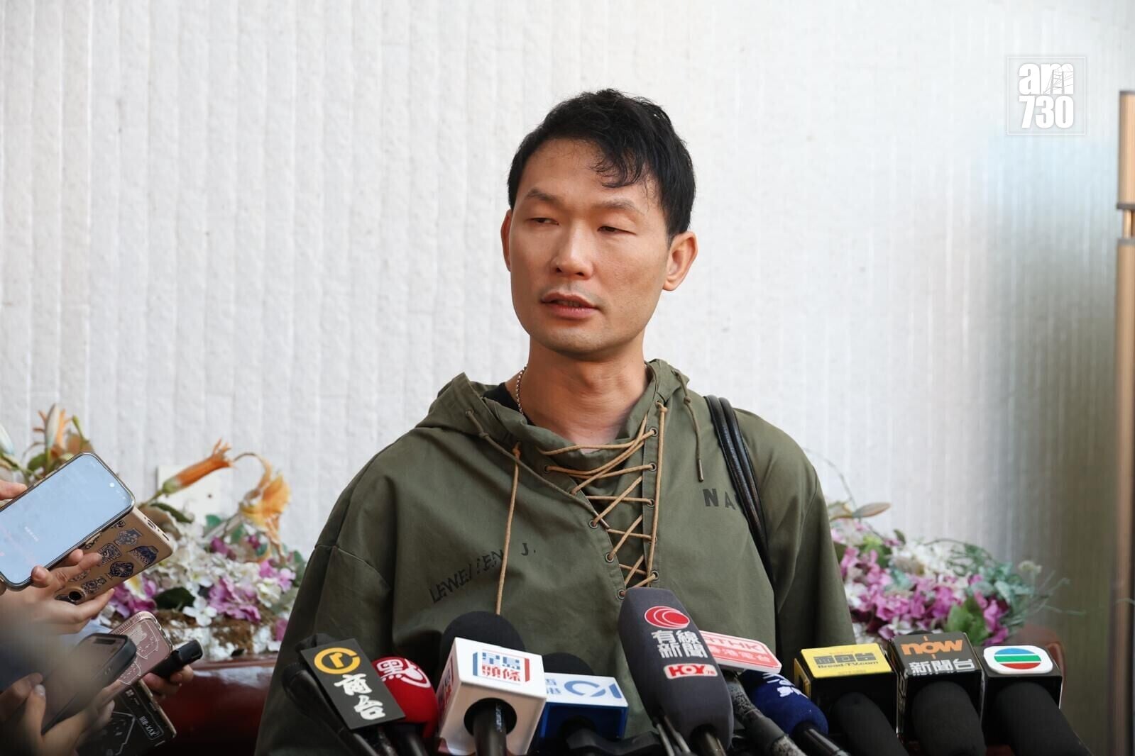 攤檔D的檔主吳先生。(周令知攝)