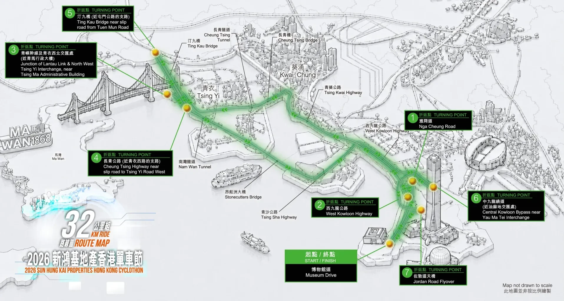 單車節2026 32公里組路線圖
