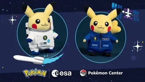 Pokémon 和歐洲太空總署合作的「Pokémon × ESA」,推出2款太空人版比卡超等周邊商品