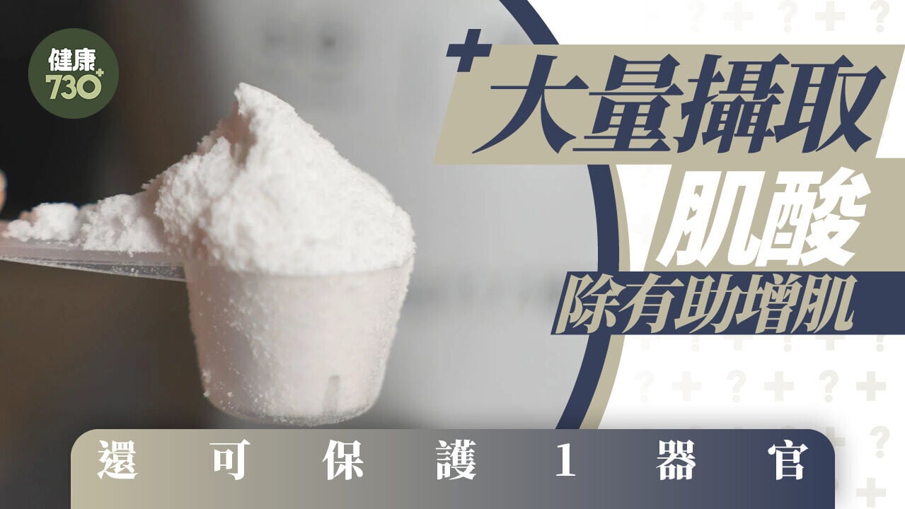 大量攝取肌酸 除有助增肌 還可保護1器官