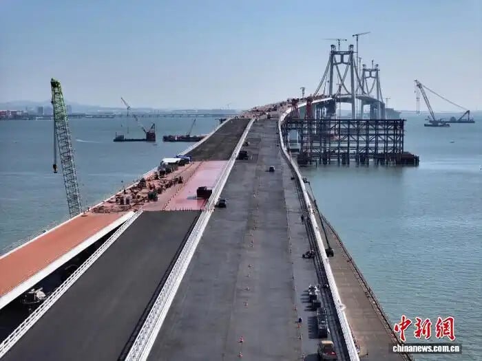 廈金大橋（廈門段）主線全長約17.34公里。（圖／翻攝中新網）