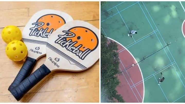 事主居所樓下硬地足球場有一男一女在打匹克球Pickleball，居於三十多樓位置拍下影片可清楚聽到擊球聲音，他狠批擾民被嘈醒，苦不堪言。(Threads)