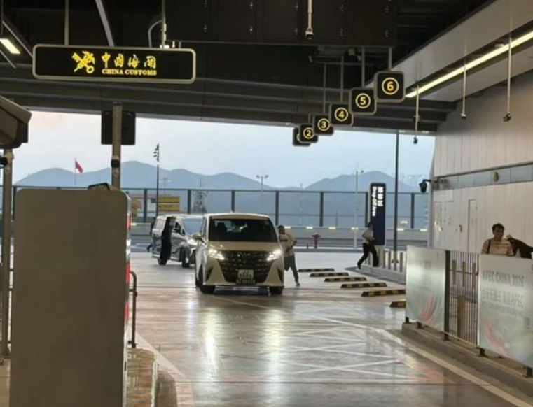 新皇崗口岸|內媒採訪了首位由深圳出境的「香港車主麥女士」,正是香港著名堪輿學家麥玲玲。(網上圖片)