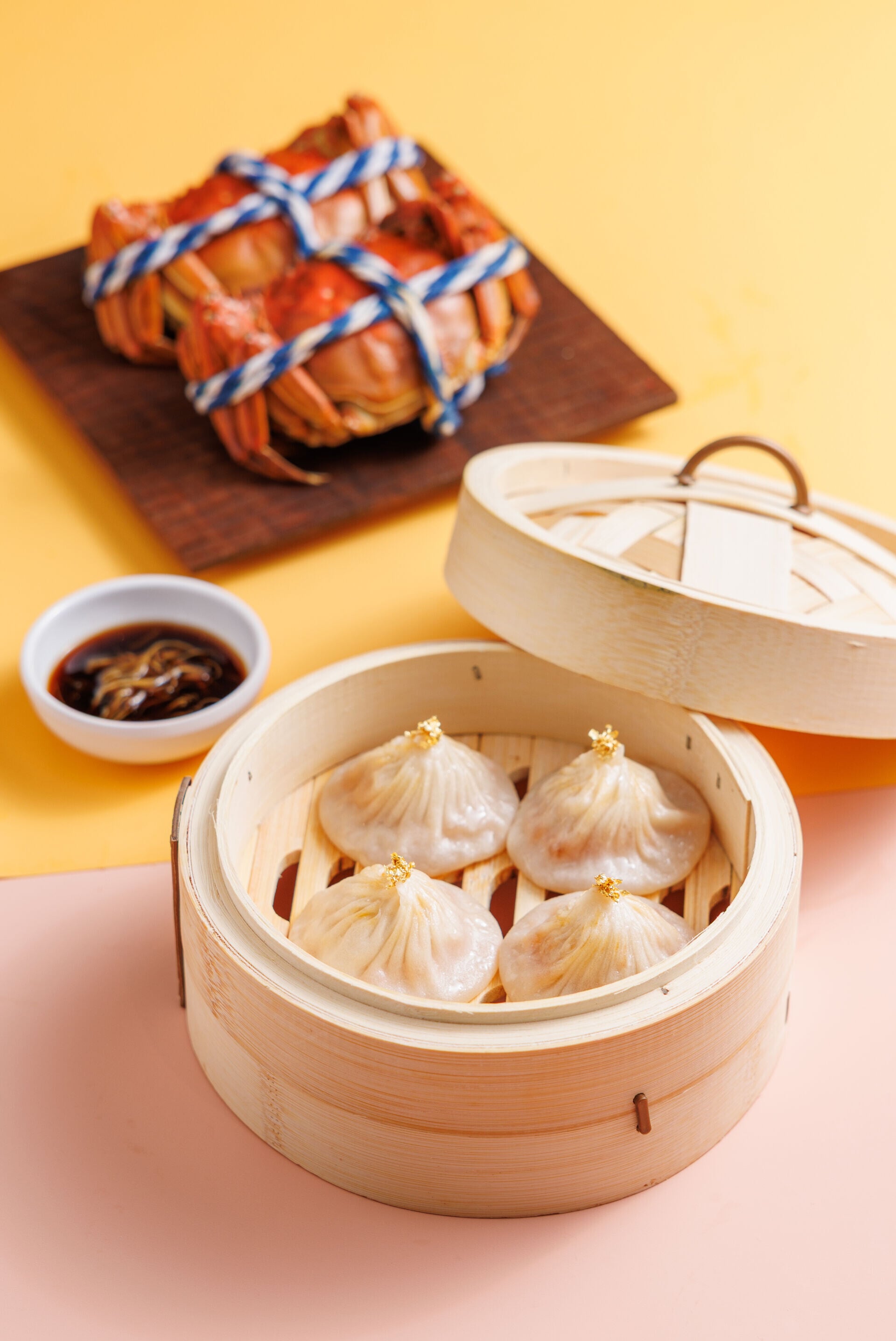 金箔蟹粉小籠包
