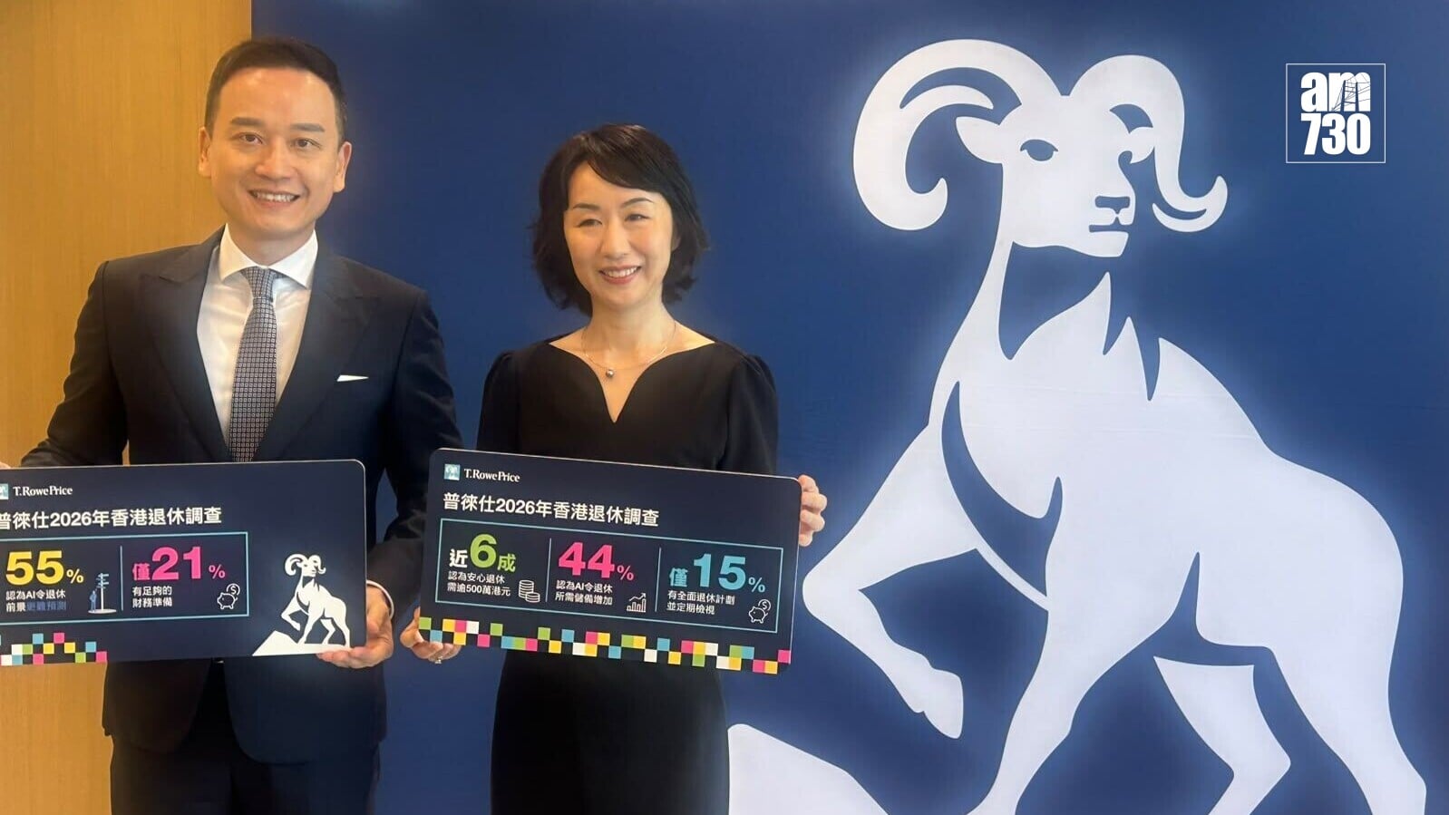 資產管理公司普徠仕調查顯示，55%受訪者認為，AI令其退休前景較上一代更難預測(陳芷晴攝)