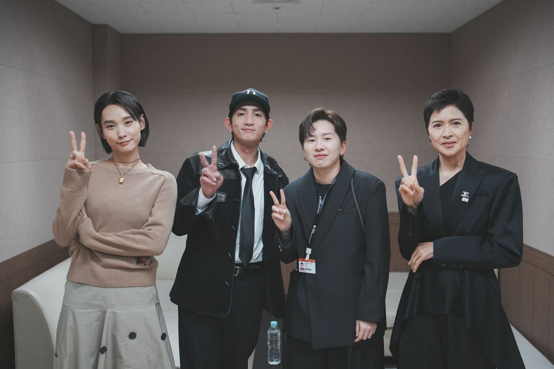 左起)談善言、楊樂文、導演林樂騫、邵美琪