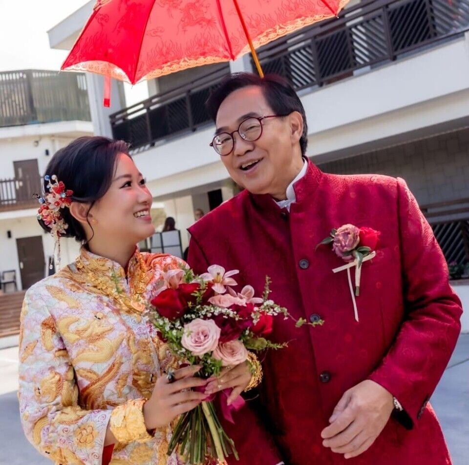 經民聯主席盧偉國與粵劇演員余仲欣成婚