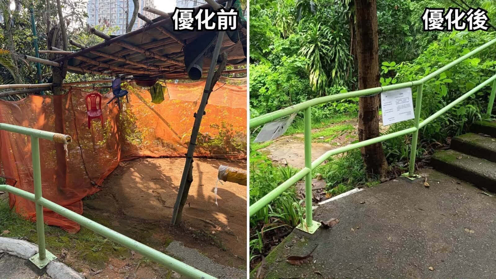 陳國基視察窩仔山優化工程,以破格思維回應市民所需。(Eric Chan 陳國基Facebook)