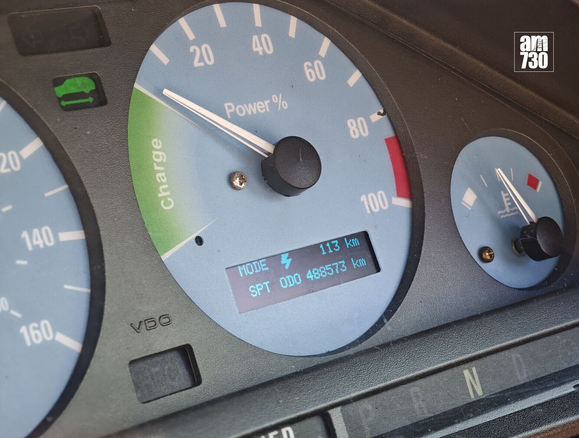 電動車|續航里程亦可以顯示出來。