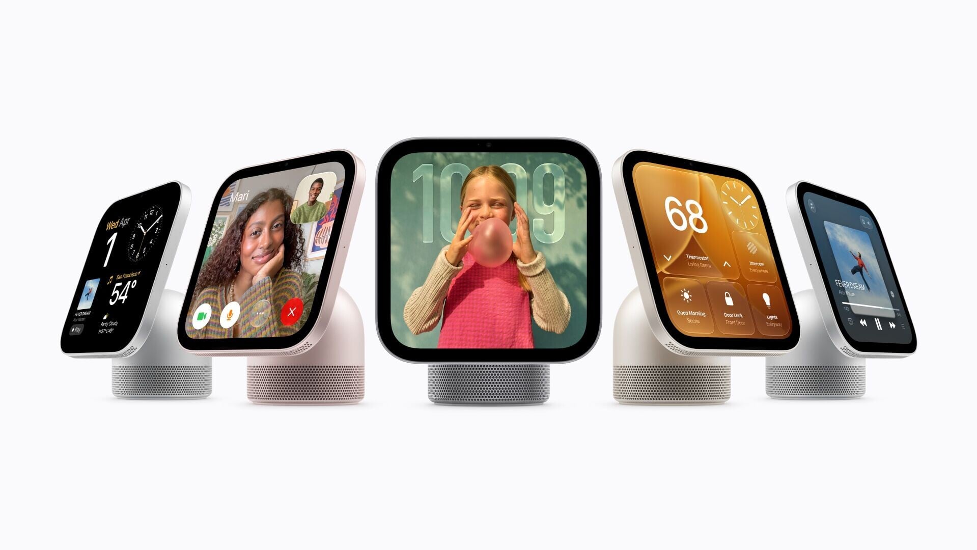 Apple HomeView設有4款配色，率先於美加及澳紐地區發售。