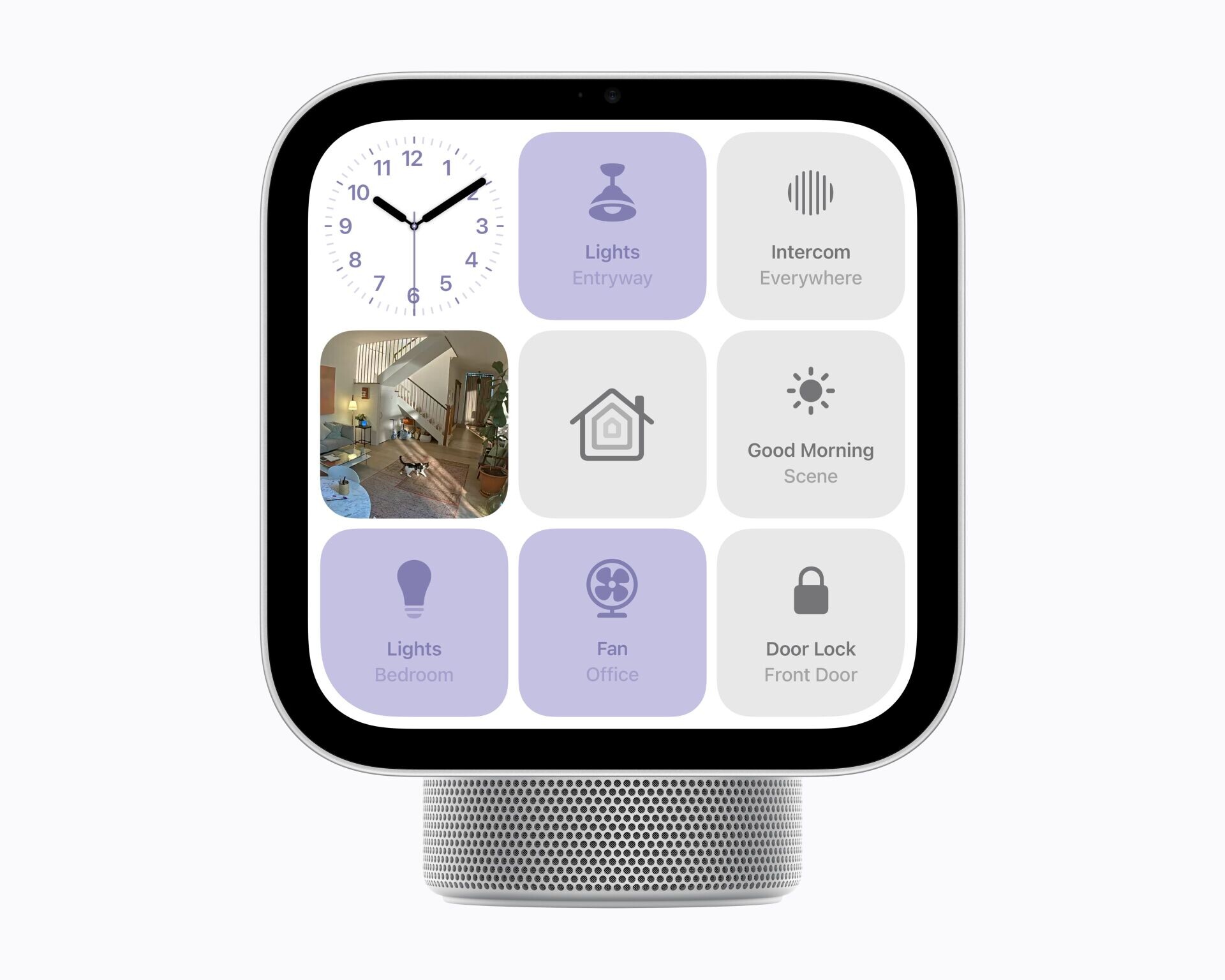 Apple HomeView智能家庭控制中樞介面。