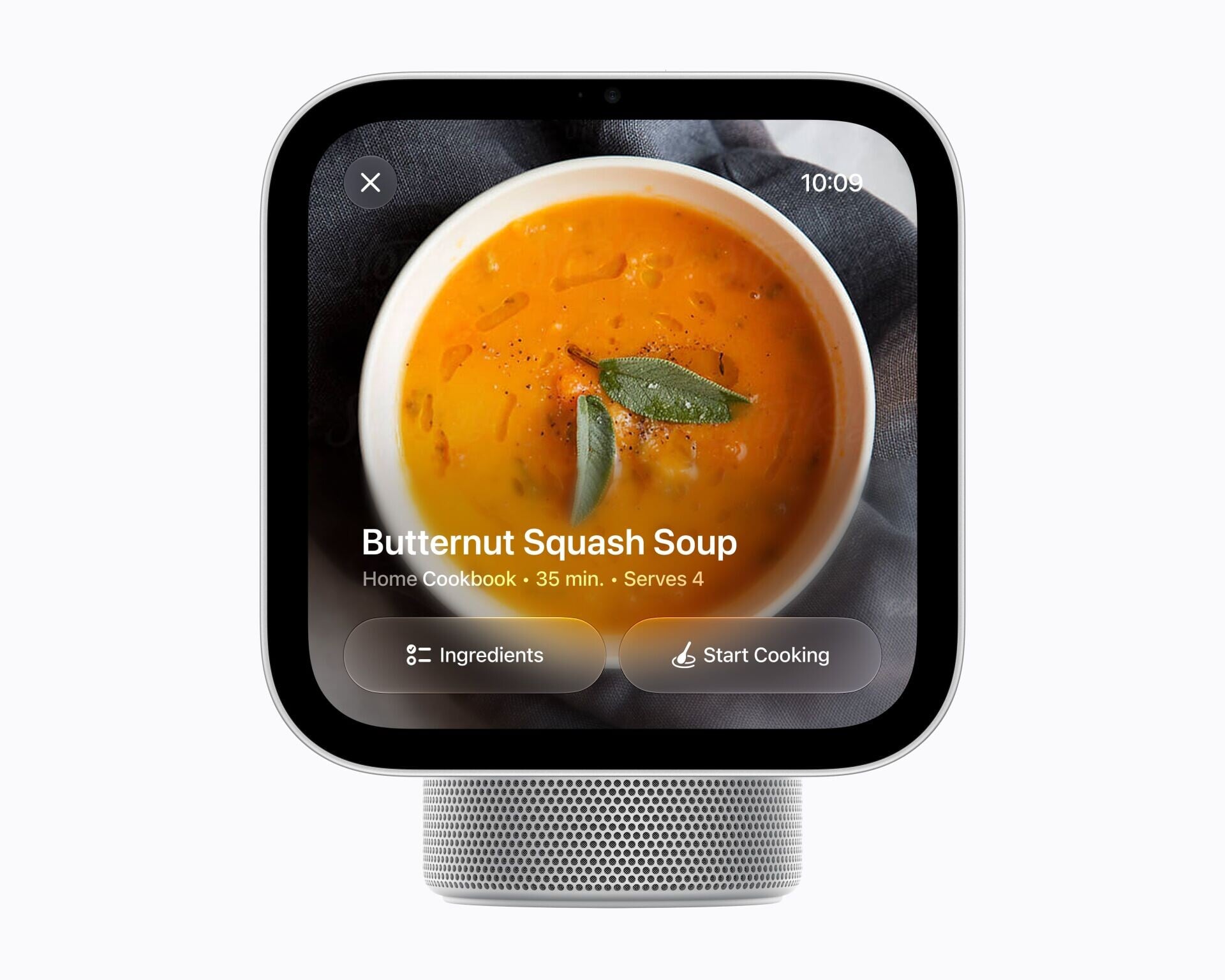 Apple HomeView可作多功能使用,例如查看食譜。