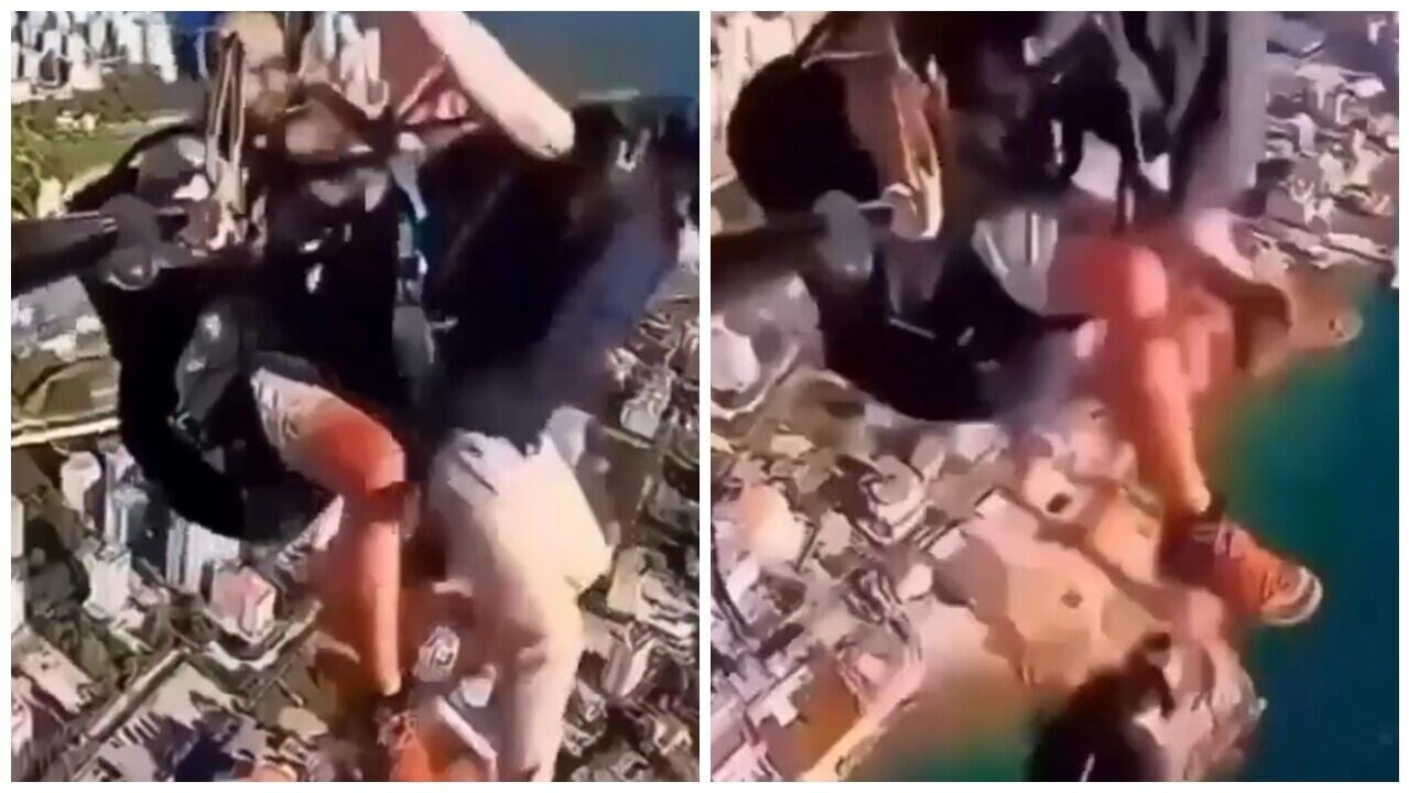 23歲男玩滑翔傘安全帶突鬆脫，教練伸手救不回。(IG)
