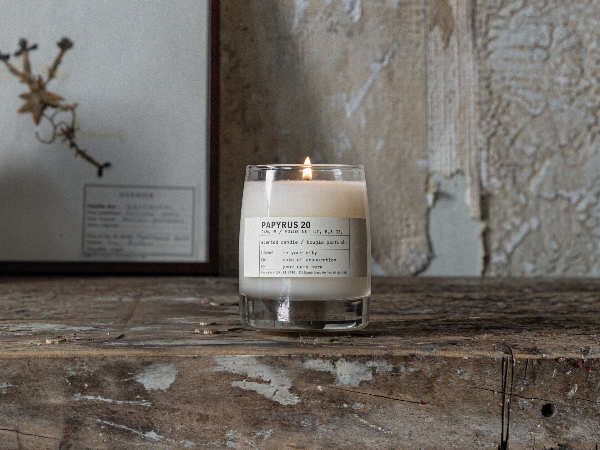LE LABO 全新蠟燭 PAPYRUS 20