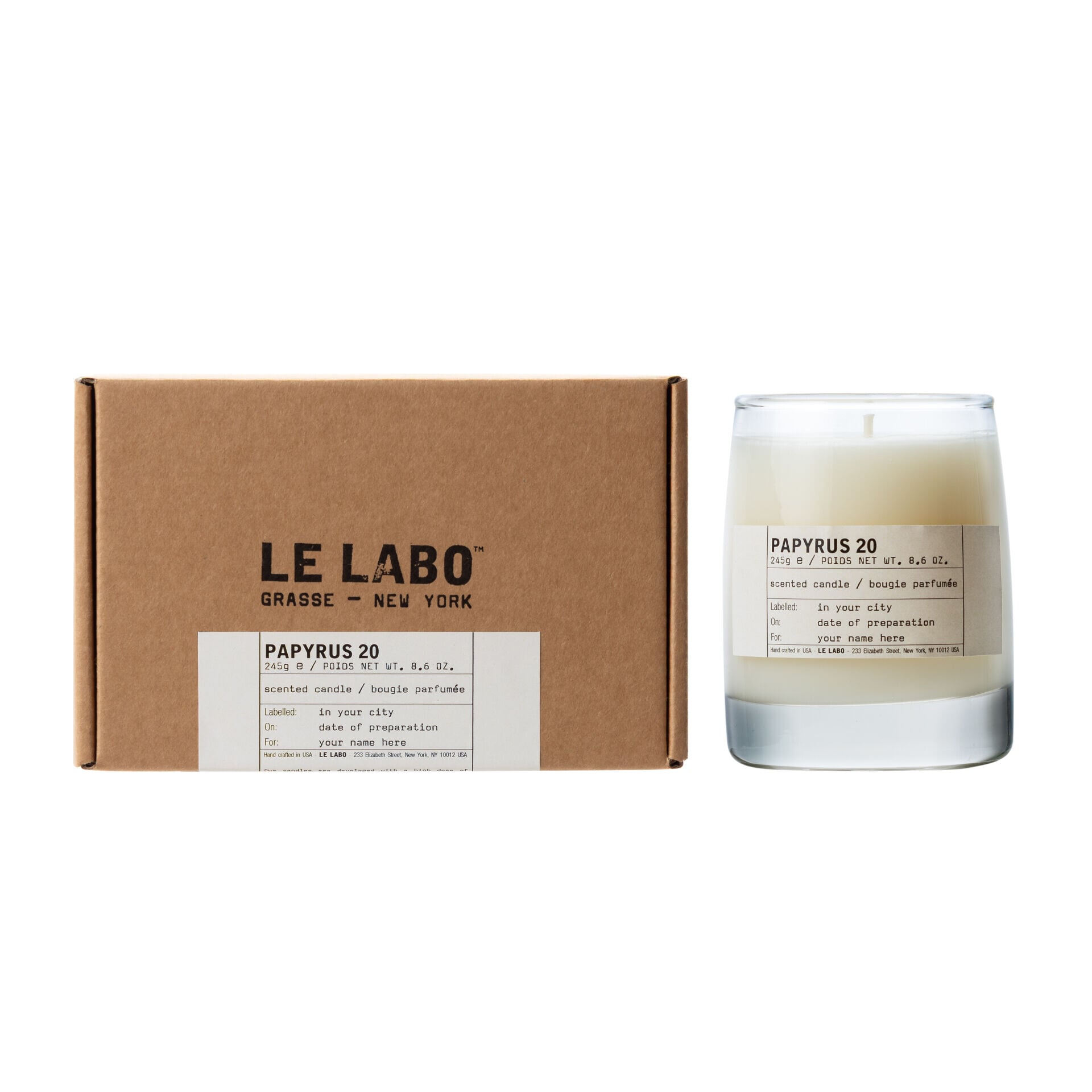 LE LABO 全新蠟燭 PAPYRUS 20