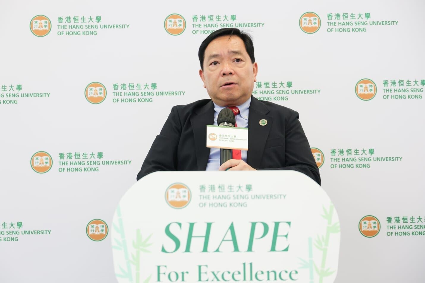 恒生大學校長莫家豪於9月1日履新(吳康琦攝)