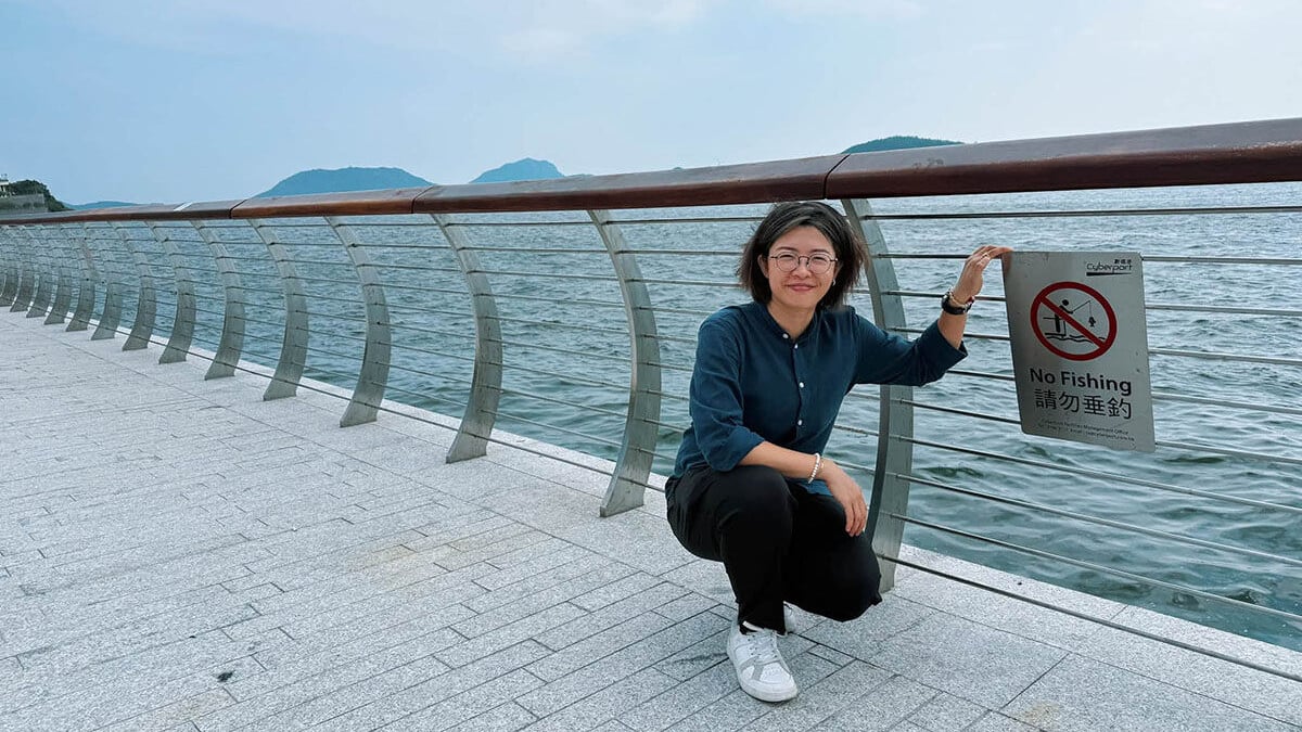 何沅蔚向數碼港公司反映意見後，曾實地視察跟進情況。(何沅蔚FB圖片)