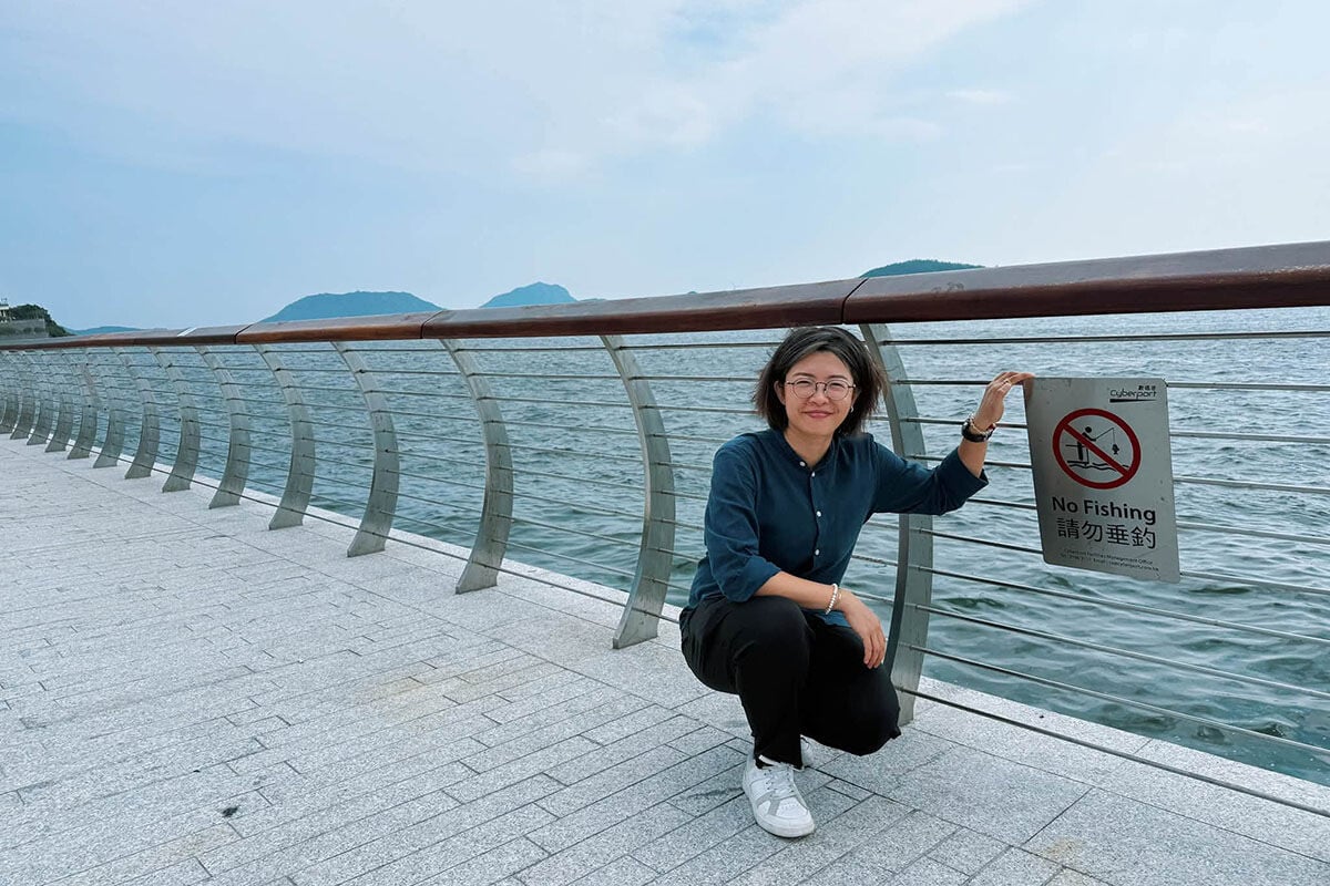 何沅蔚向數碼港公司反映意見後,曾實地視察跟進情況。(何沅蔚FB圖片)