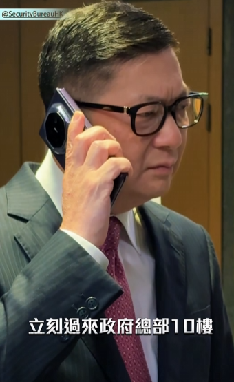 鄧炳強拍攝防騙宣傳片
