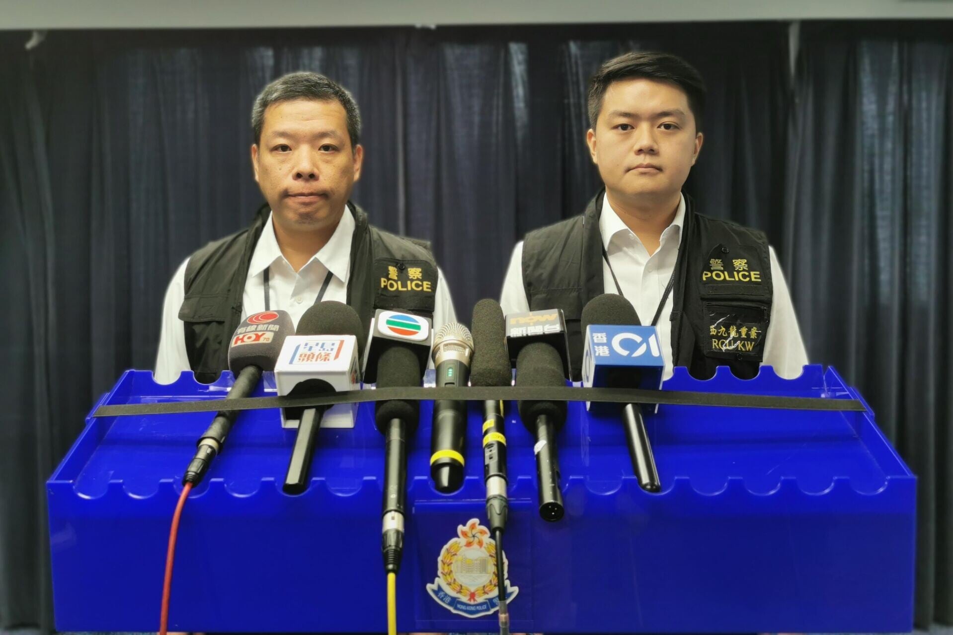 西九龍總區重案組總督察趙炳輝及高級督察李凱正