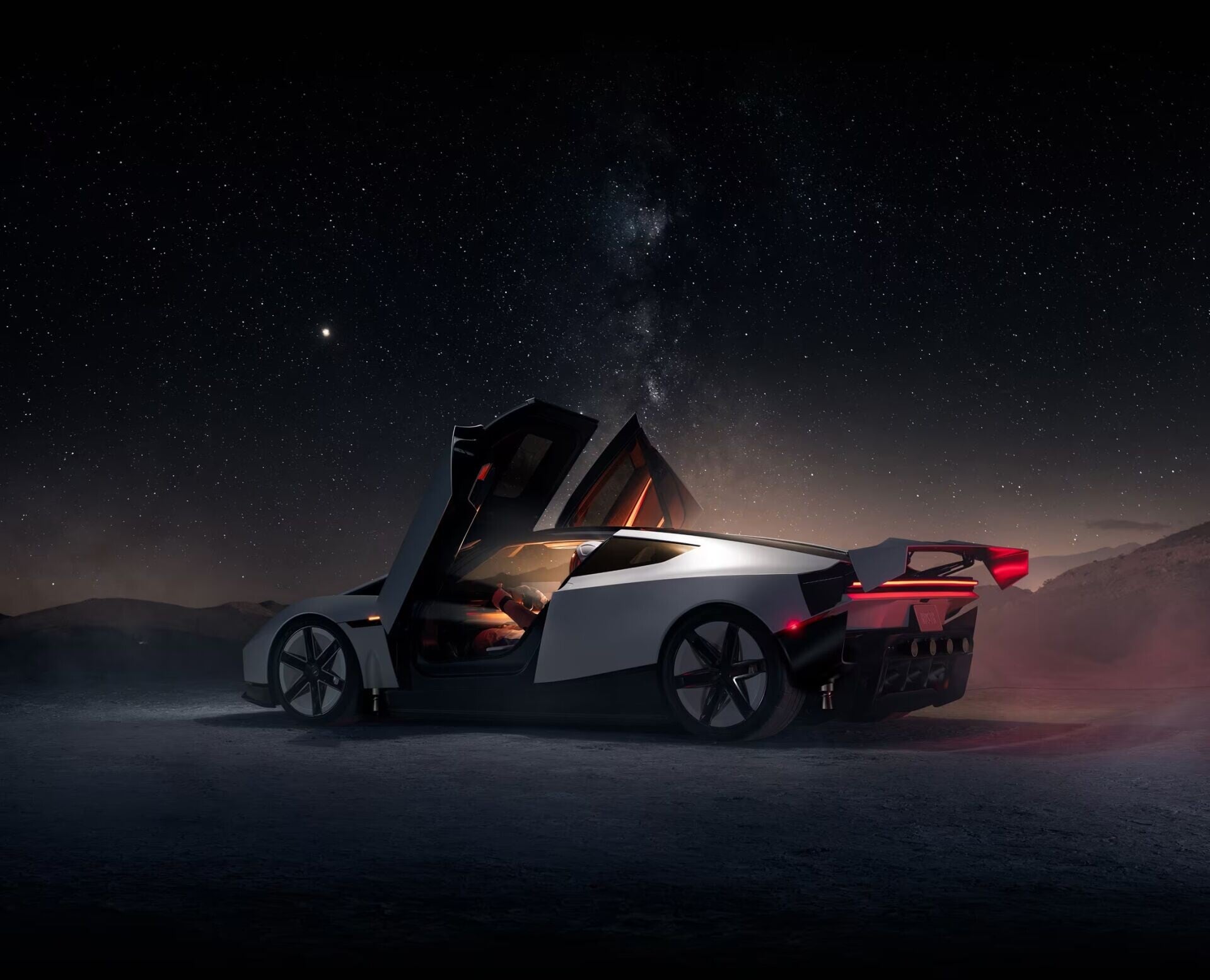 Tesla Roadster跟Cybercab一樣有蝴蝶式車門。