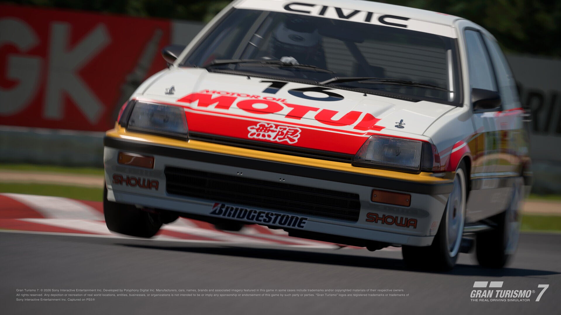 PS5《Gran Turismo 7》新增Honda Civic Si Group A version ’87。
