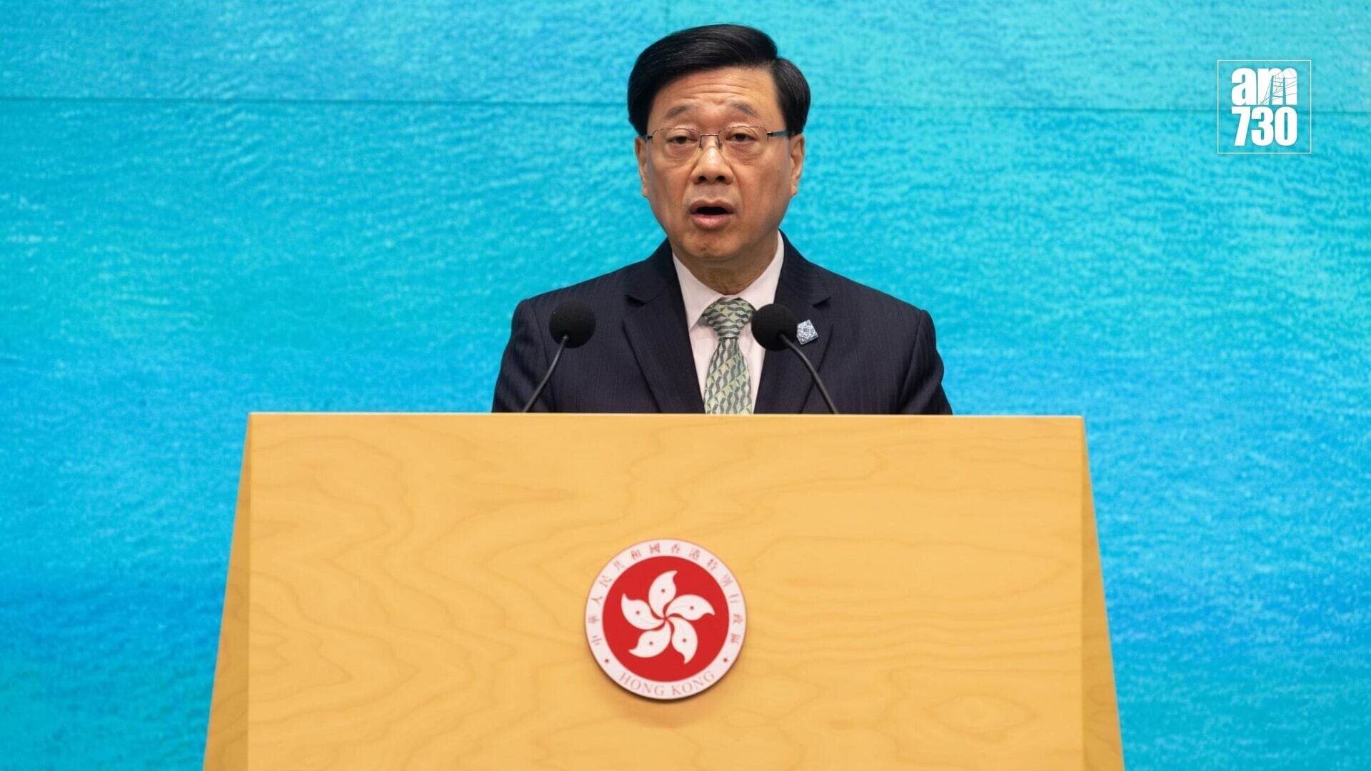 行政長官李家超在行政會議前會見傳媒(蘇文傑攝)